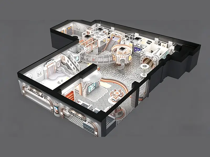 Singapore 420㎡ Tech-Style Indoor Playground Project