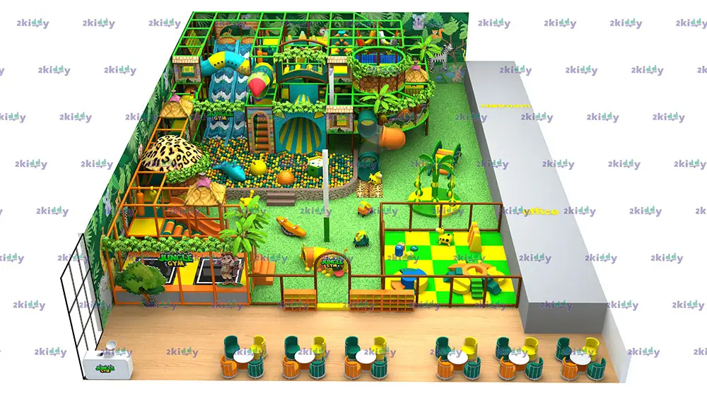 US 246㎡ Playground Pre-Shipment Test DoneUS 246㎡ Playground Pre-Shipment Test Completed