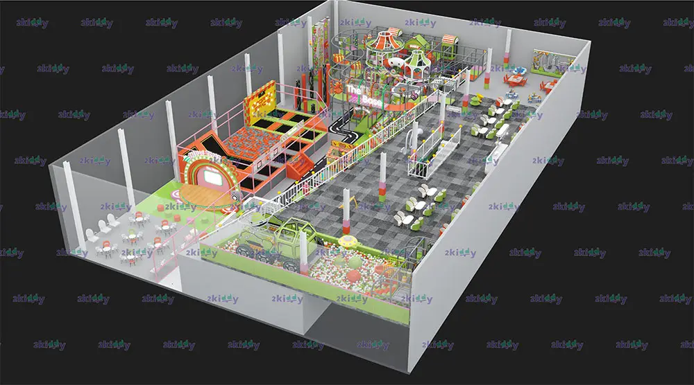 Europe 1000㎡ Comprehensive Playground Pre-Shipment Test Completed, Congrats on Grand Opening
