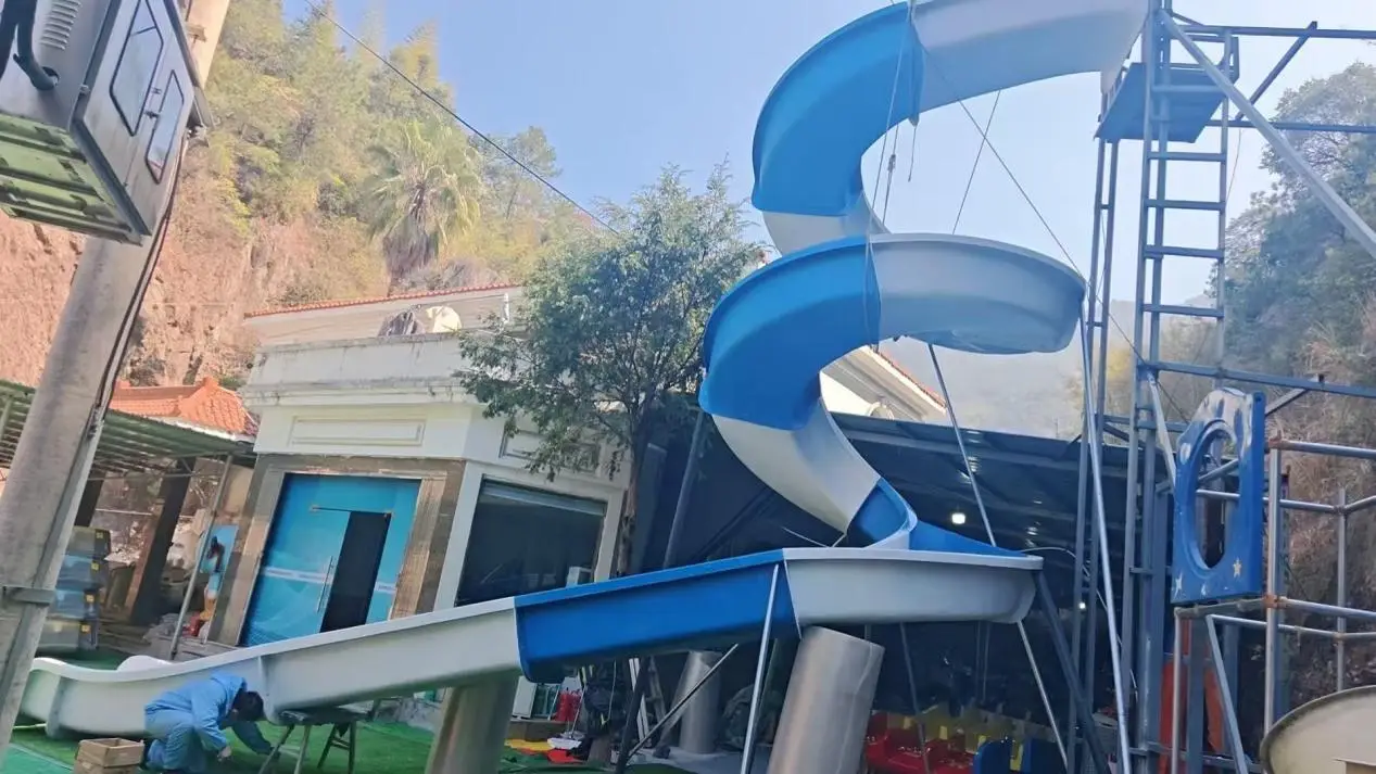 spiral slide playground