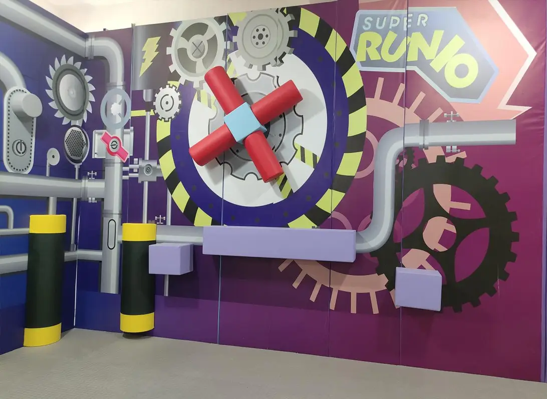  indoor playground climbing wall