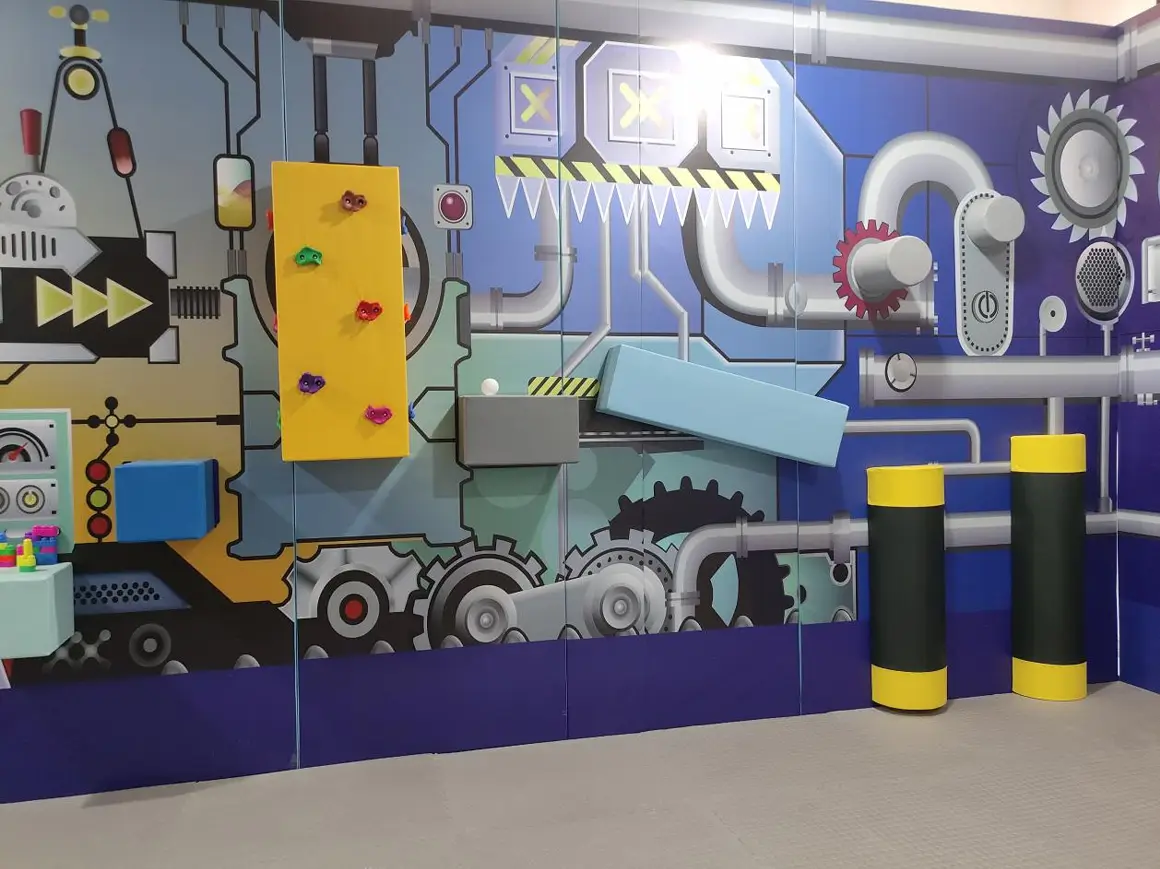  indoor playground climbing wall