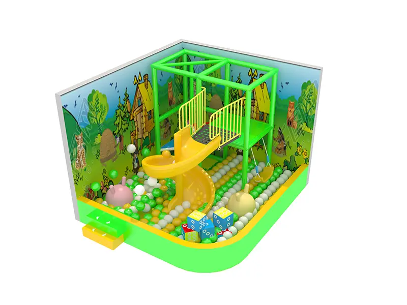 Small home indoor soft play ground toys slide park with ball pool for children