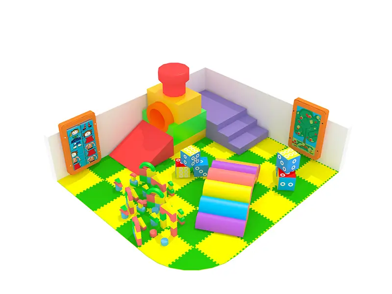 Small home indoor soft play ground toys slide park with ball pool for children