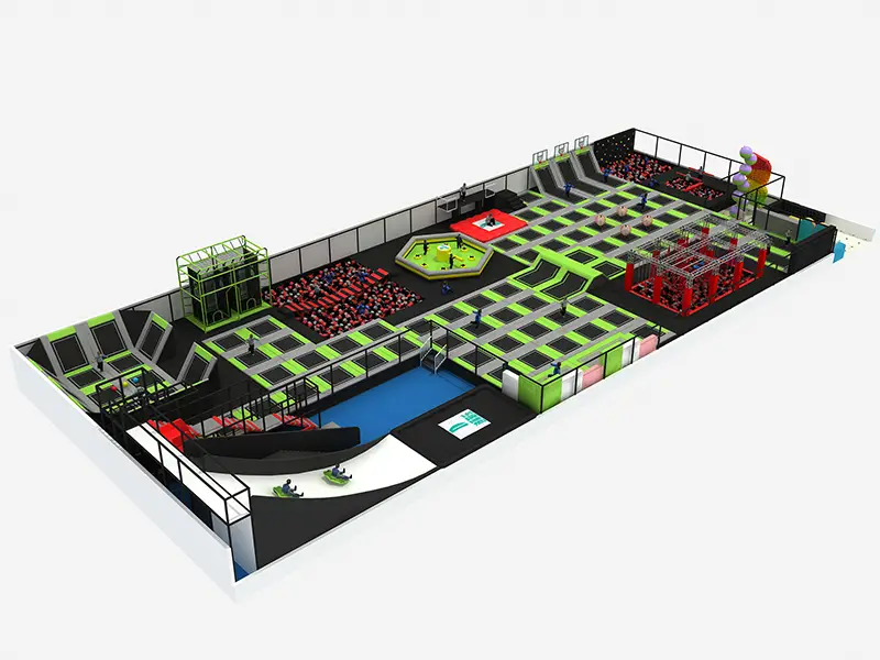 Customized  TUV Certified Indoor Trampoline for Sale For Teenages