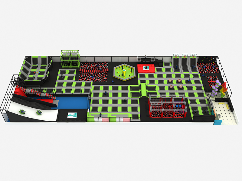 Customized  TUV Certified Indoor Trampoline for Sale For Teenages