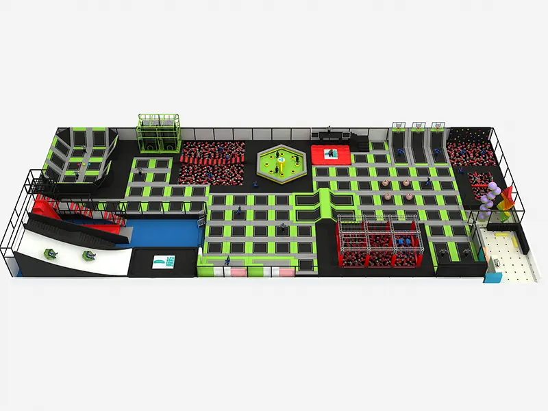 Customized  TUV Certified Indoor Trampoline for Sale For Teenages