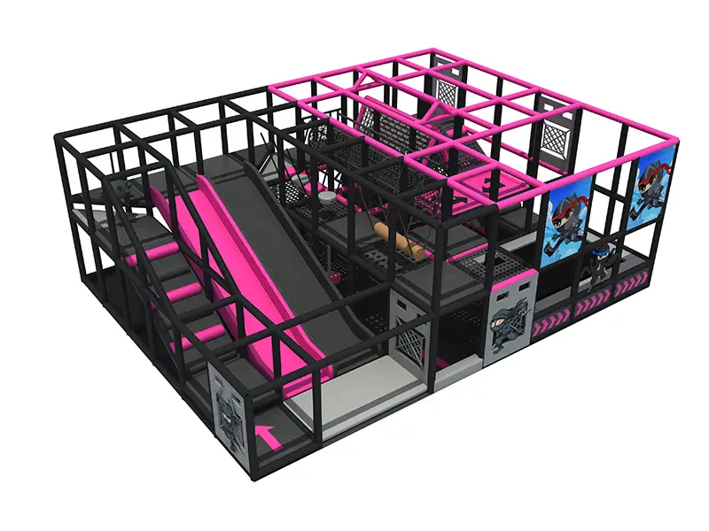 New design American kids ninja course equipment, kids indoor ninja warrior obstacles for hot sales