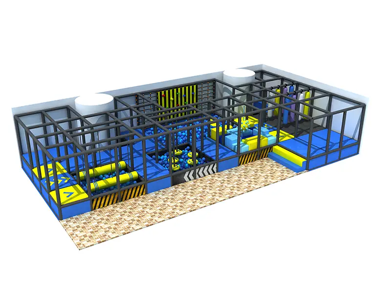 Hot sale custom small commercial safety popular indoor ninja courses