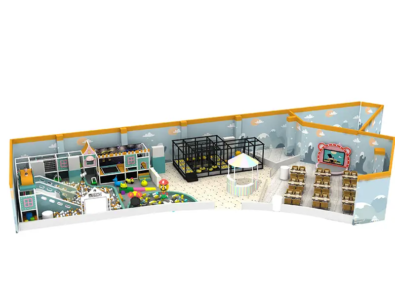 Commercial products Colorful soft play indoor playarea Equipment Indoor Playground toddlers soft play amusement with Trampoline
