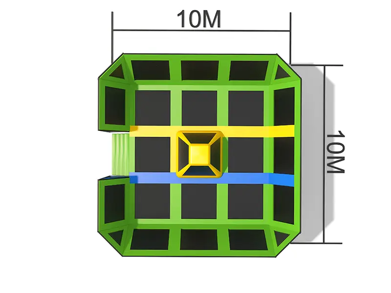 300㎡Trampoline Park with Softer Material Nylon, Spring in Shopping Mall