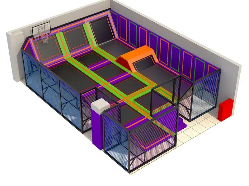 100sqm Cheap Price High Quality Wholesale Trampoline Equipment Park Adults and Kids