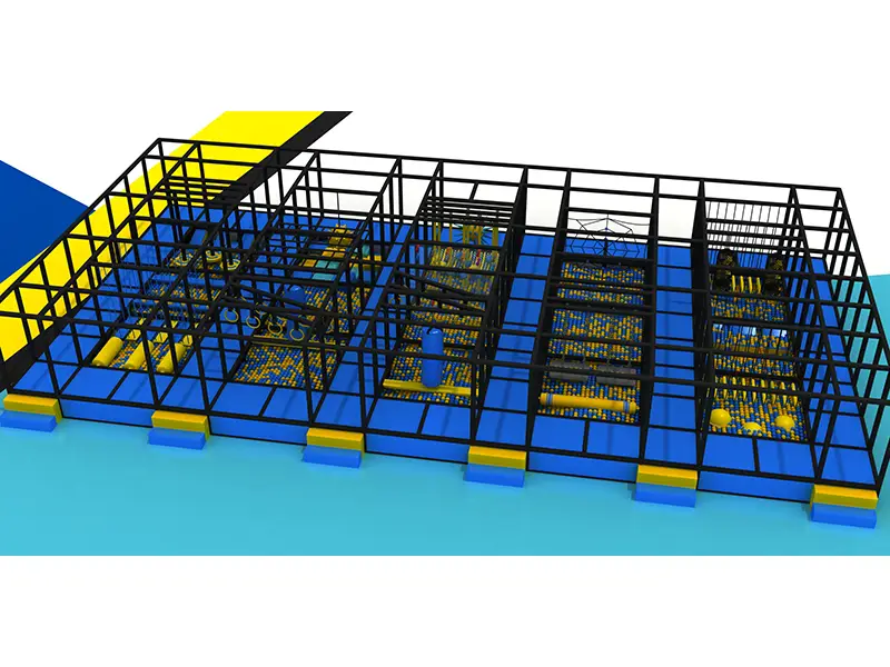 Trampoline Park Indoor Equipment Extreme Trampoline Ninja Warrior Supplier obstacle