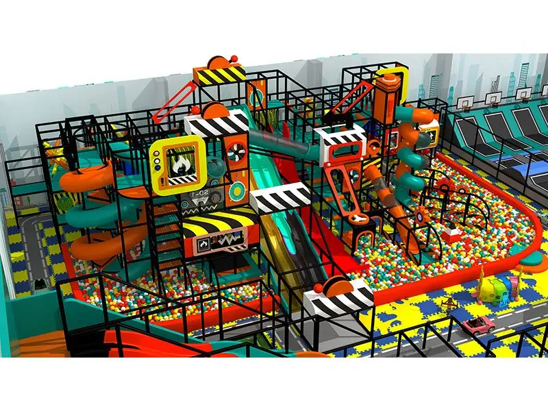 children amusement park commercial soft play area large trampoline park location indoor playground equipment for kids ninja warrior