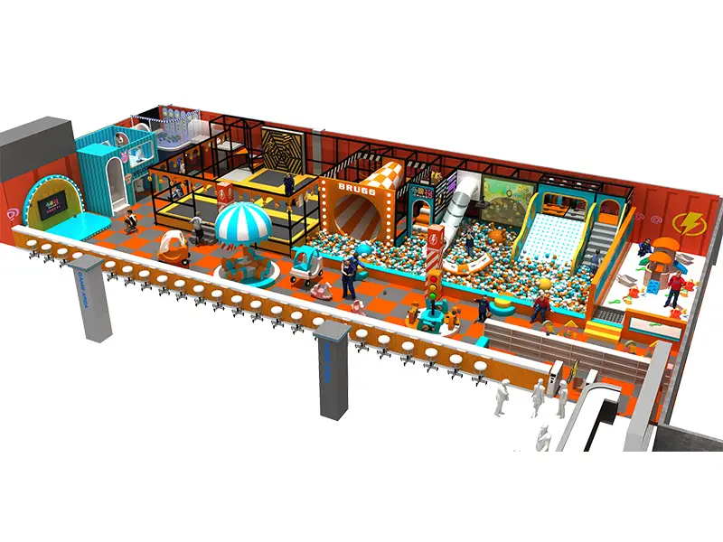 Soft play house indoor playground with slide ball pool trampoline indoor play centre upper coomera