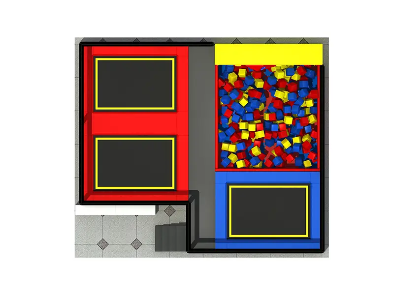 150sqm Children Indoor big trampoline equipment