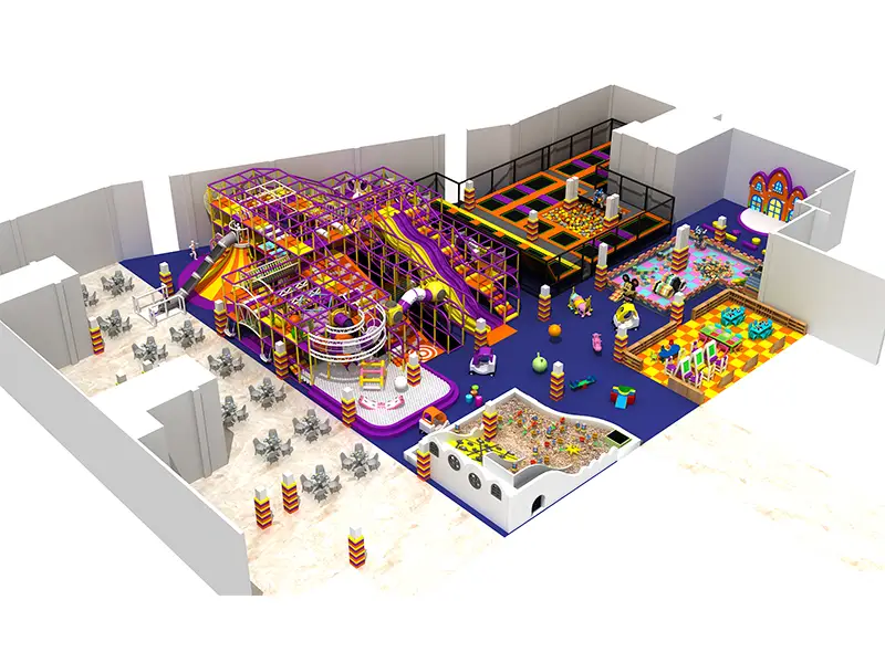 1700 sqm Children Indoor jump center supplier
