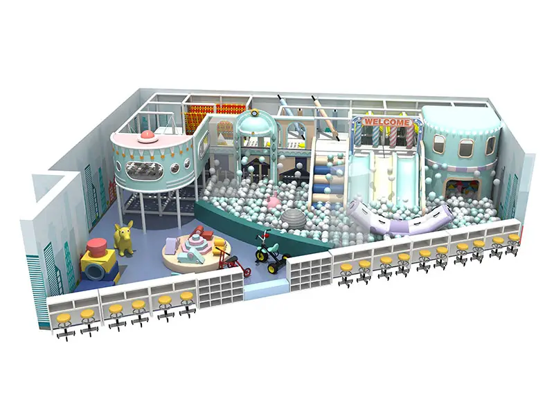 High quality soft play slide equipment for children play
