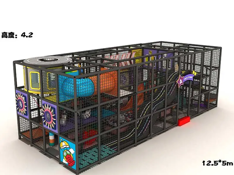 Buy Indoor Playgrounds With Colorful Light Slide
