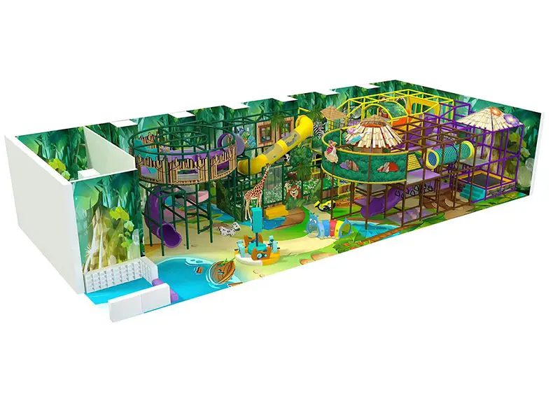 Slide indoor playground equipment big play area setup supplier