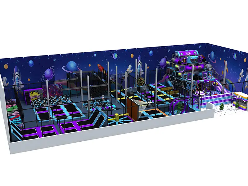 750SQM Complex Children Playground and Adventure Trampoline Park