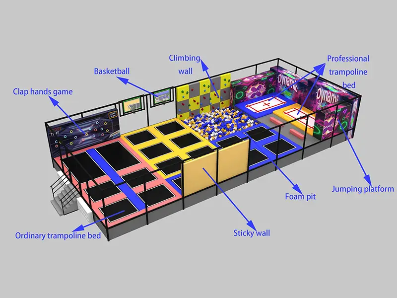 Jumping Arena Court Best Indoor Trampoline Park
