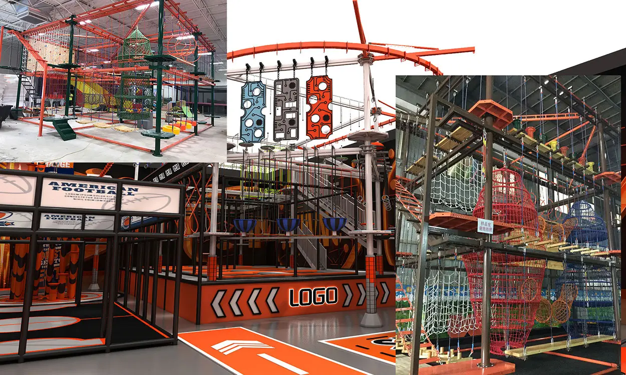 Rope course area