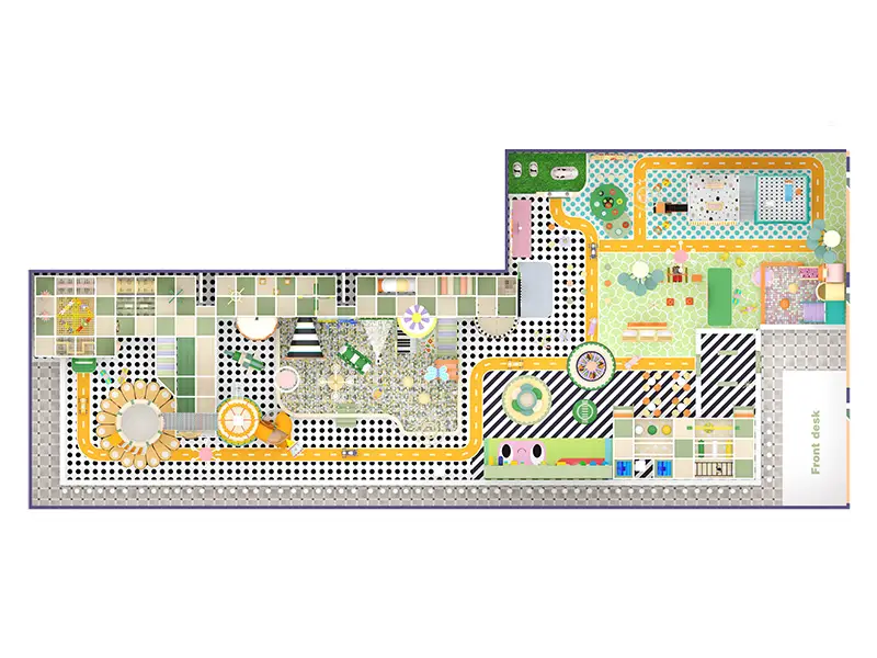 „Princess Soft Play“ | Vaikų žaidimų aikštelės uždarose patalpose 800㎡ aukščiausios klasės romaninių žaidimų projektas