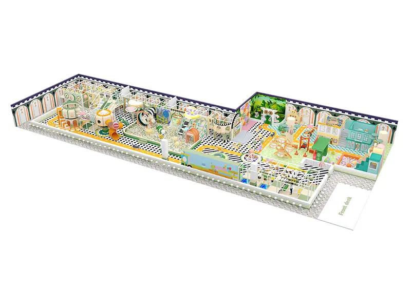 „Princess Soft Play“ | Vaikų žaidimų aikštelės uždarose patalpose 800㎡ aukščiausios klasės romaninių žaidimų projektas