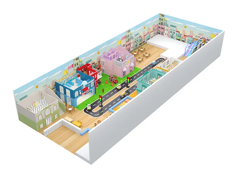 300 Mini Town Pretend Play Park-1